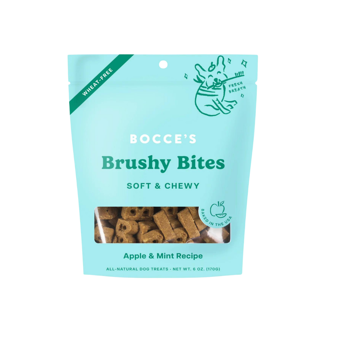 Brushy Bites - Apple & Mint Soft & Chewy Treats for Fresh Breath