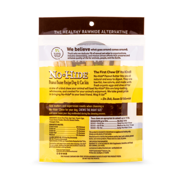 Earth Animal No-Hide - Peanut Butter Stix
