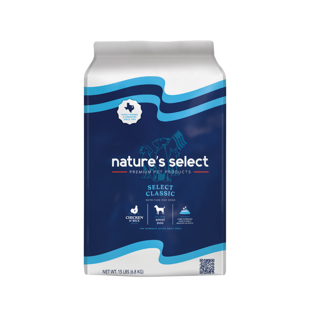 Nature's Select Classic Chicken & Rice Recipe, Dry Dog Food for Adults