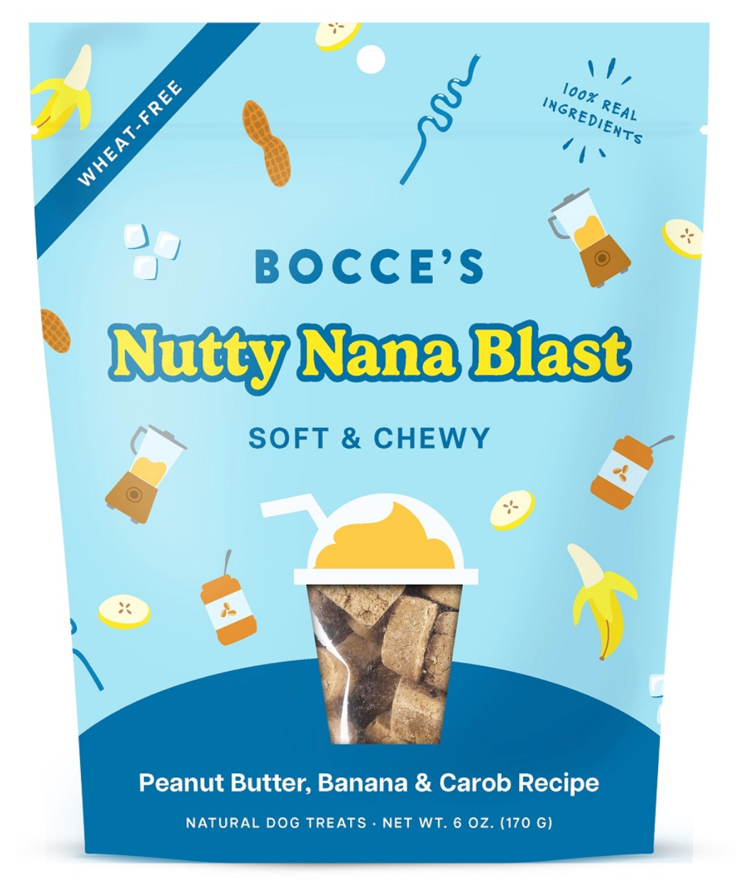 Nutty Nana Blast - PB, Banana & Carob Soft & Chewy Treats