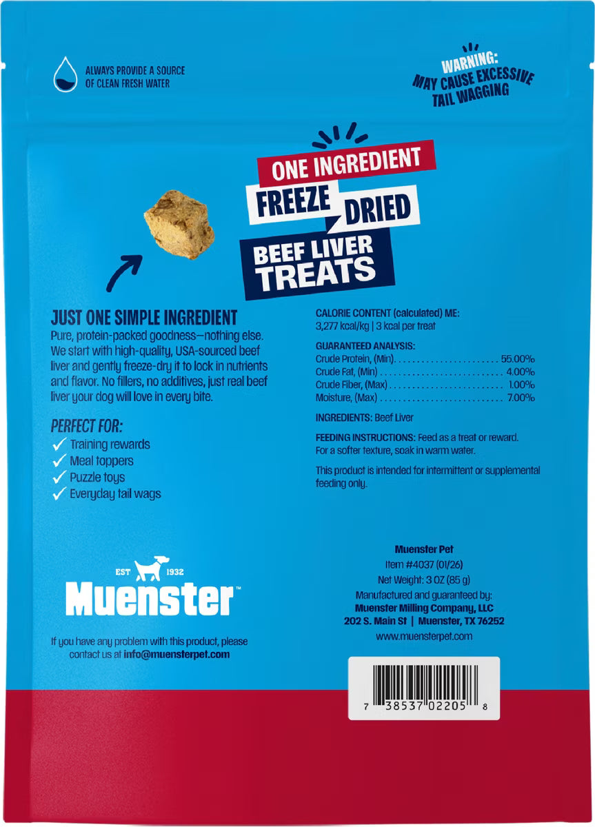 Freeze Dried Beef Liver Treats