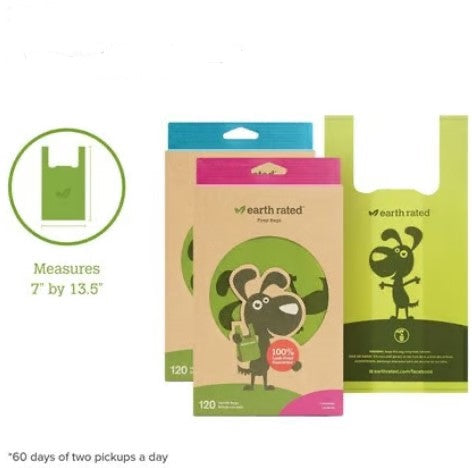 Earth Rated Easy-Tie Handle Poop Bags