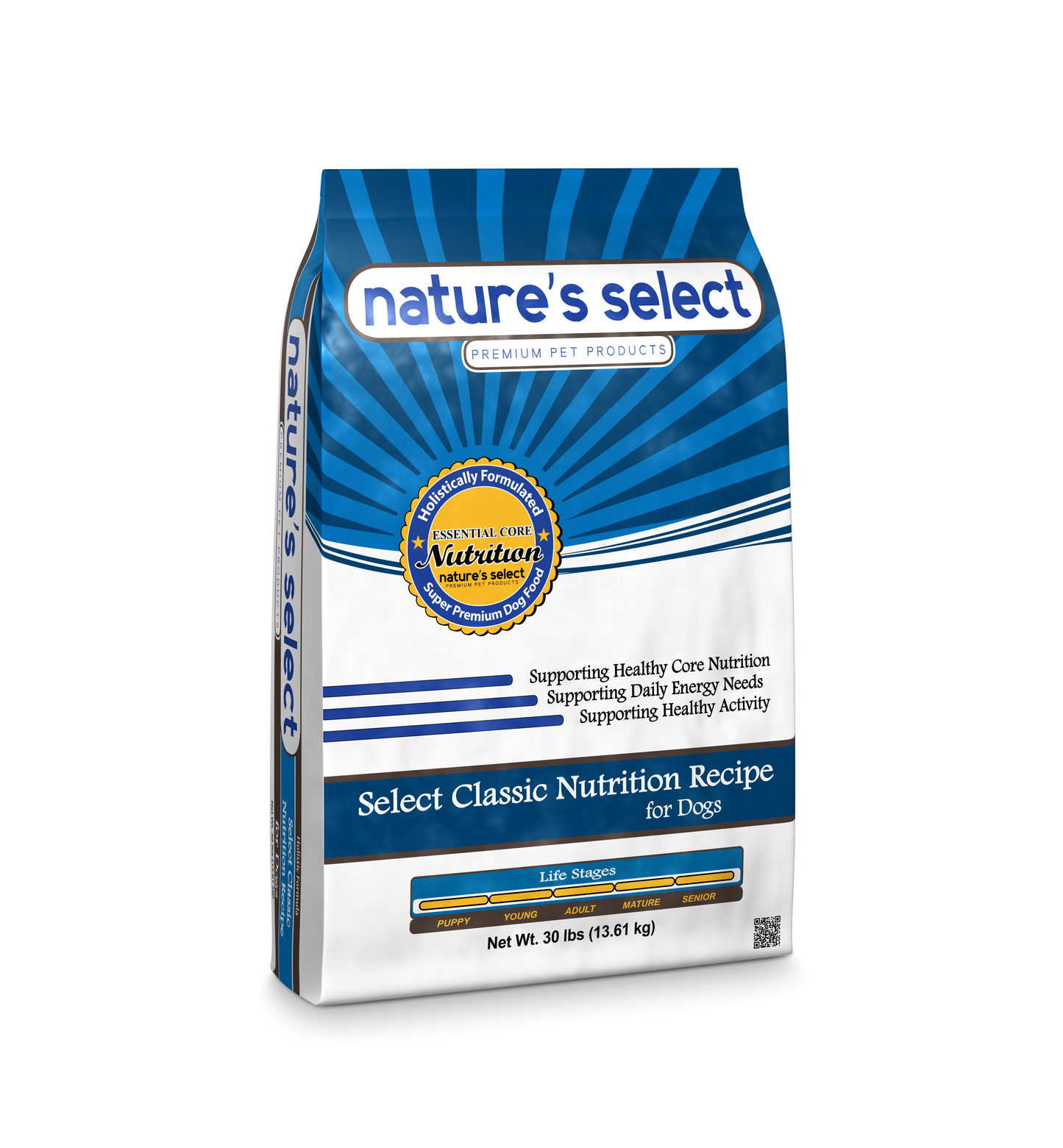 Nature's Select Classic Recipe - Chicken & Rice, Dry Dog Food for All Life Stages