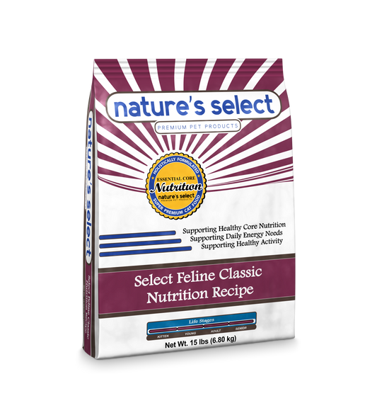 Nature's Select Feline Classic Nutrition Recipe - Dry Cat Food for All Ages