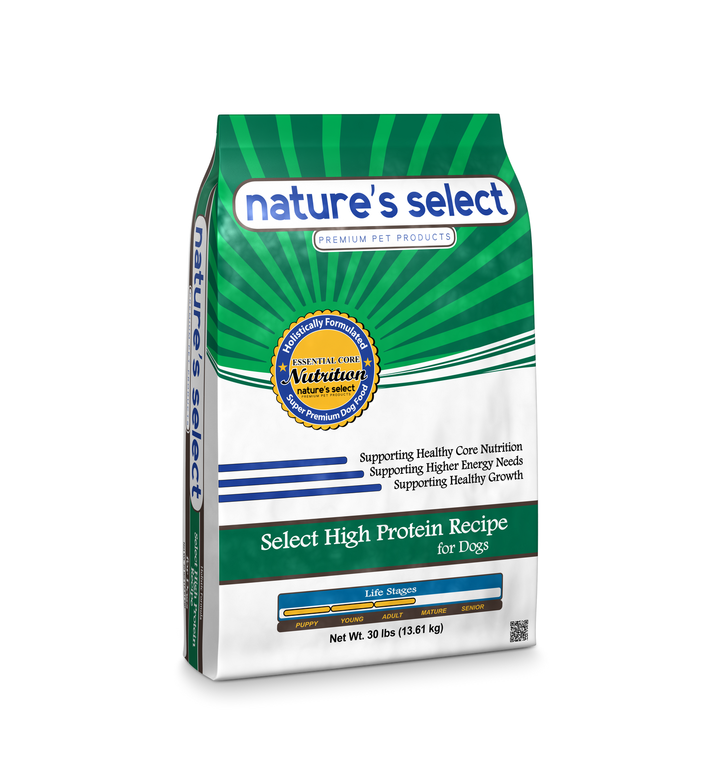 Nature's Select High Protein Recipe - Chicken & Rice, Dry Dog Food for All Life Stages