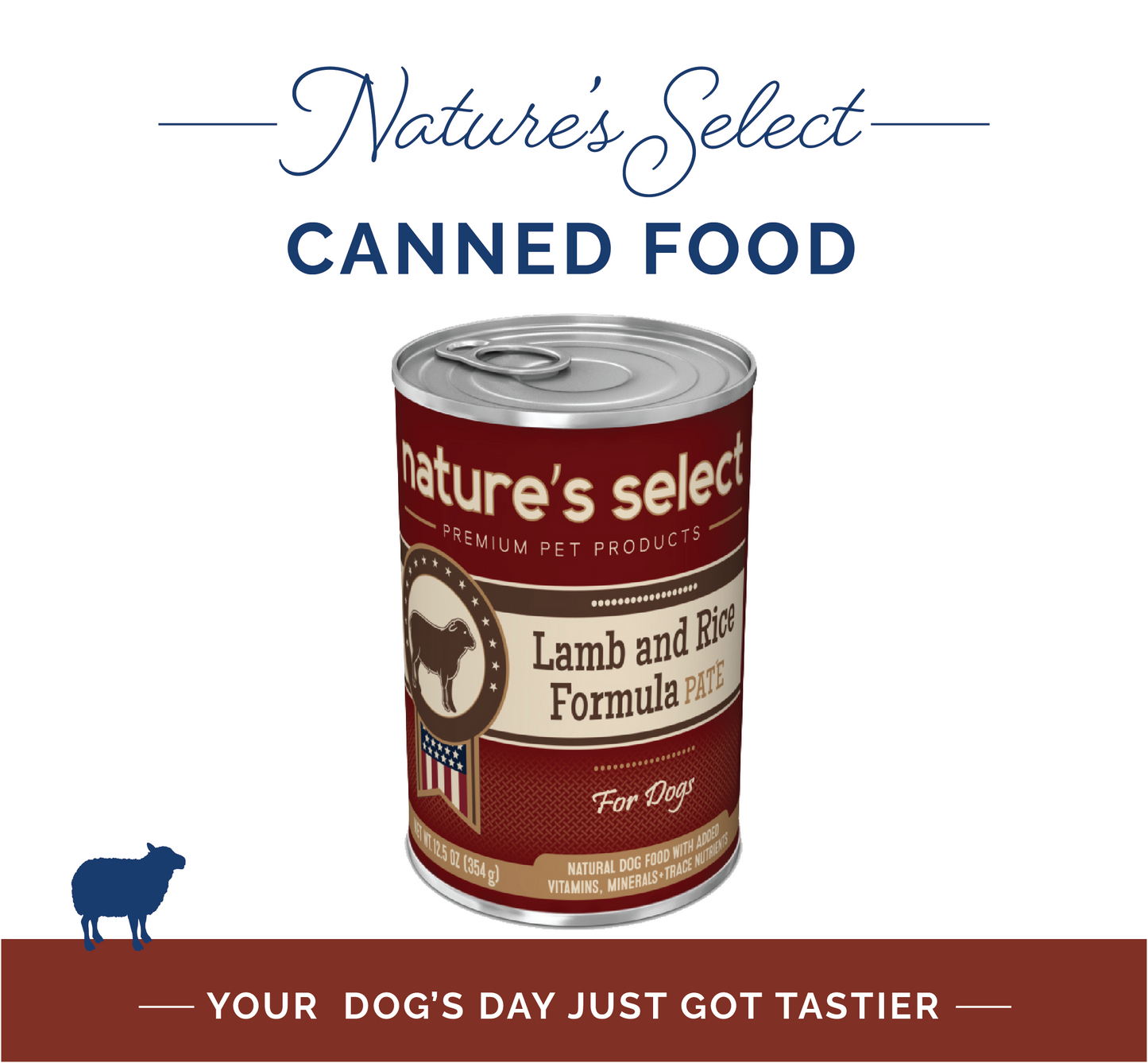 Nature's Select - Lamb & Rice Formula Paté - Canned Food For Dogs