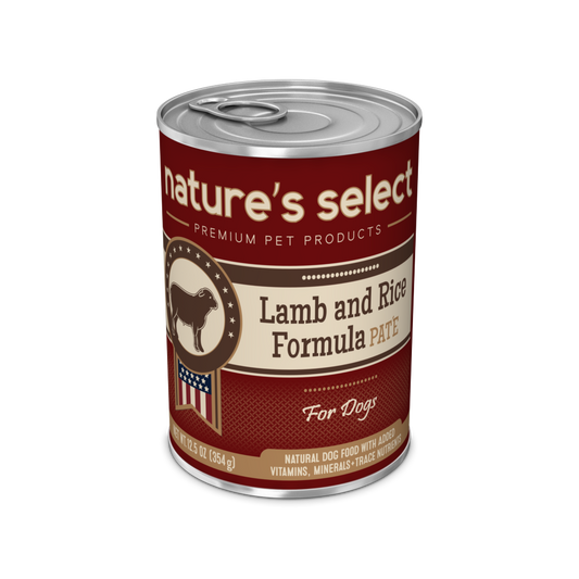 Nature's Select - Lamb & Rice Formula Paté - Canned Food For Dogs
