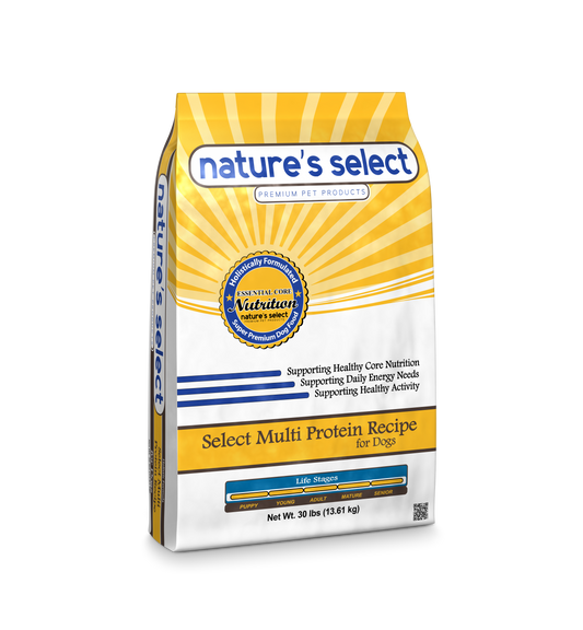 Nature's Select Multi Protein Recipe - Beef, Chicken & Pork, Dry Dog Food for All Life Stages