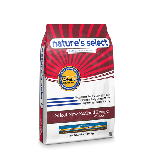 Nature's Select New Zealand Recipe - Lamb & Rice, Dry Dog Food for All Life Stages