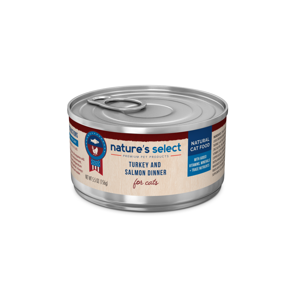Nature's Select - Turkey & Salmon Dinner - Canned Food for Cats - Cat Food