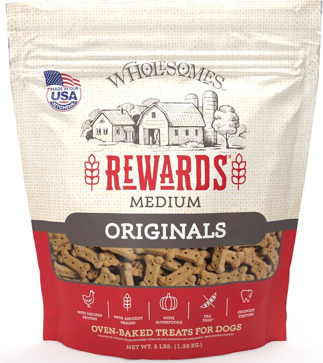Wholesomes Rewards Medium Originals - Chicken Dog Biscuits 3 lbs