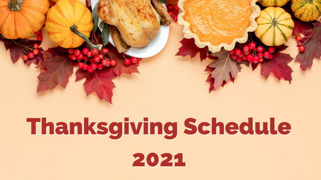 Thanksgiving Delivery Schedule
