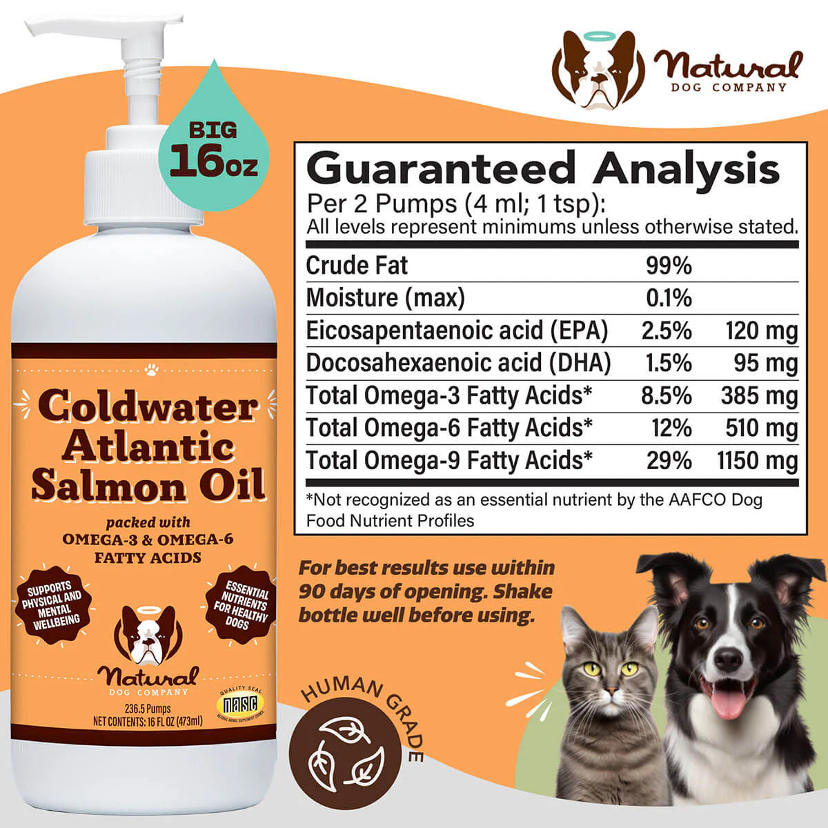 Coldwater Atlantic Salmon Oil - 16 oz.