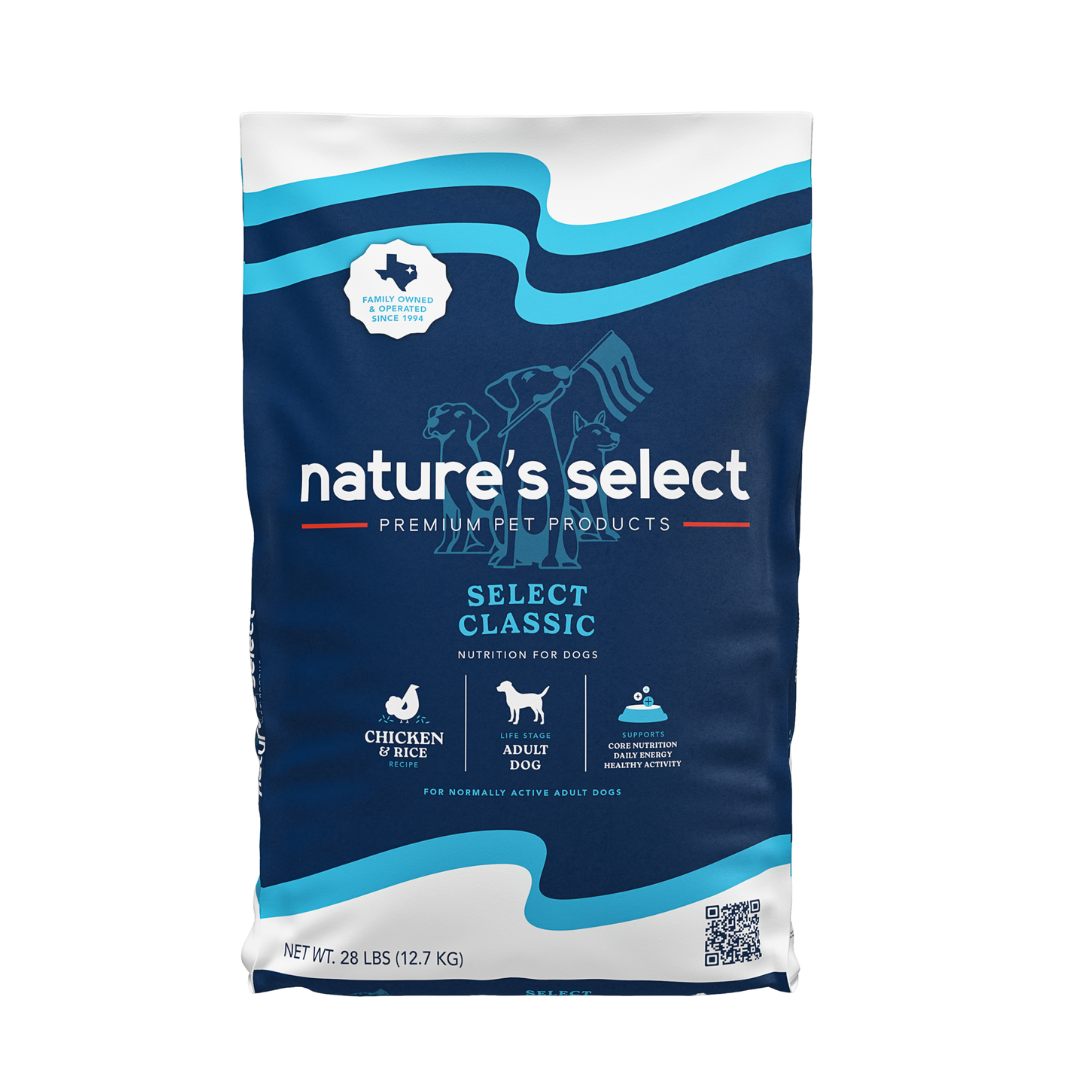 Nature's Select Classic Chicken & Rice Recipe, Dry Dog Food for Adults