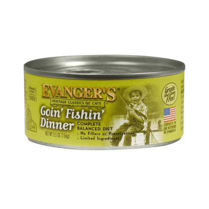 Classic Goin’ Fishin’ Dinner for Cats - Canned Food - Case 24