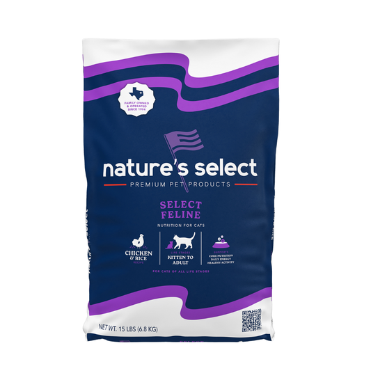Nature's Select Feline Chicken & Rice Recipe - Dry Cat Food for All Ages