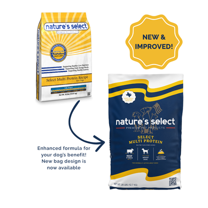 Nature's Select Multi Protein Beef & Rice Recipe, Dry Dog Food for Adults
