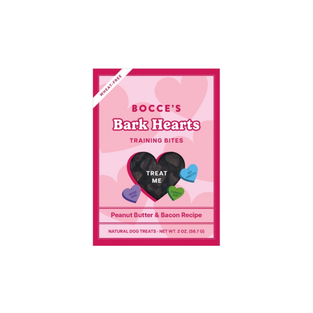 Bark Hearts Dog Training Treats Box - Peanut Butter & Bacon