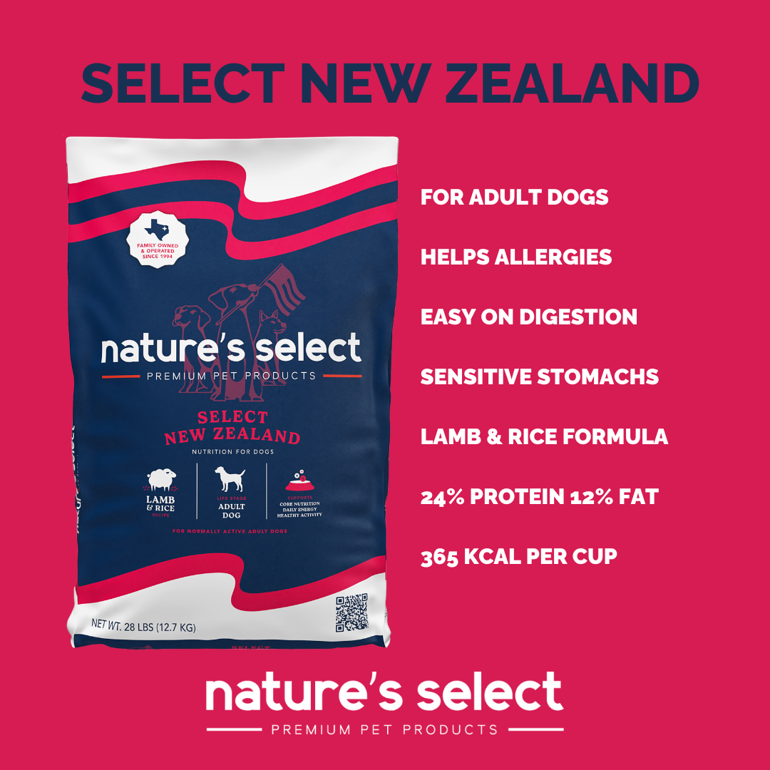 Nature's Select New Zealand Lamb & Rice Recipe - Dry Dog Food for Adults