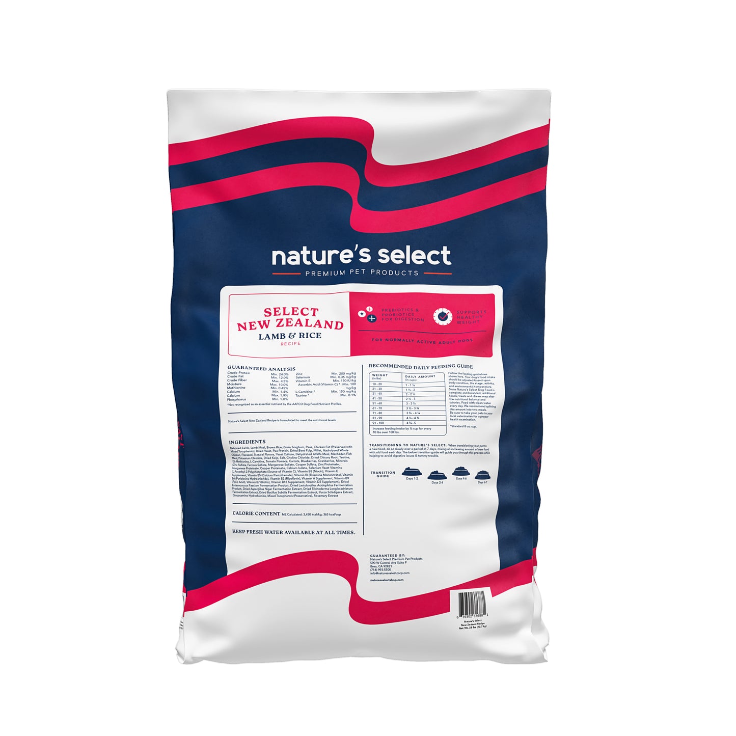 Nature's Select New Zealand Lamb & Rice Recipe - Dry Dog Food for Adults