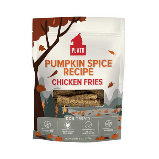 Plato Pumpkin Spice Chicken Fries for Dogs