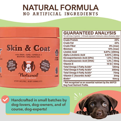 Skin & Coat Supplement for Dogs (90 chews)