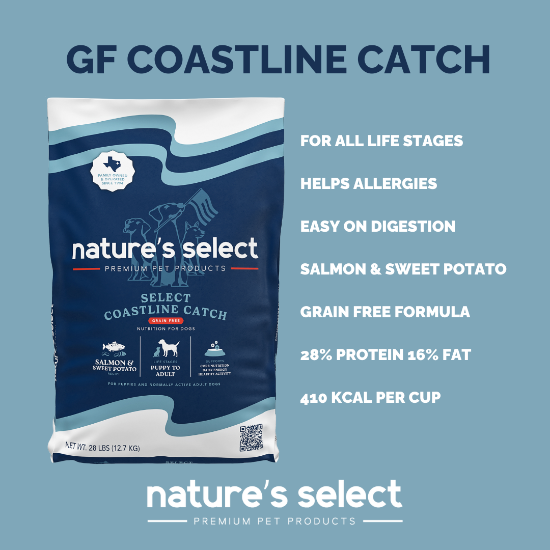 Nature's Select Coastline Catch Recipe - Grain Free Fish, Dry Dog Food for Adults