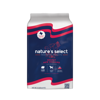 Nature's Select New Zealand Lamb & Rice Recipe - Dry Dog Food for Adults