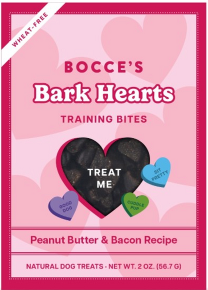 Bark Hearts Dog Training Treats Box - Peanut Butter & Bacon