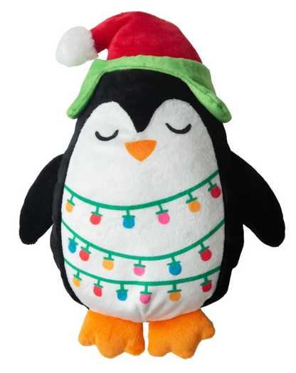 Merry Penguin with Christmas Lights - Plush Toy