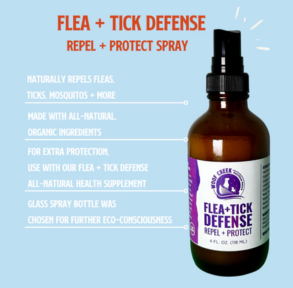 All-Natural Flea + Tick Defense Spray for Dogs + Cats