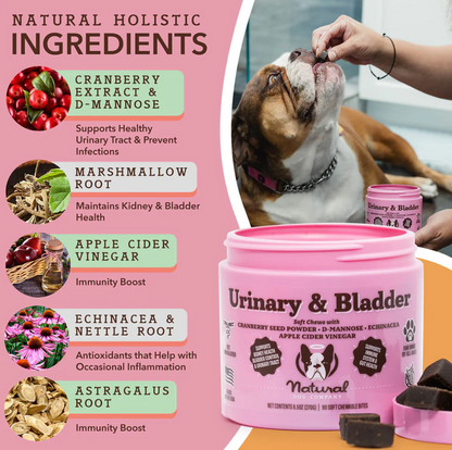 Urinary & Bladder Supplement for Dogs (90 chews)