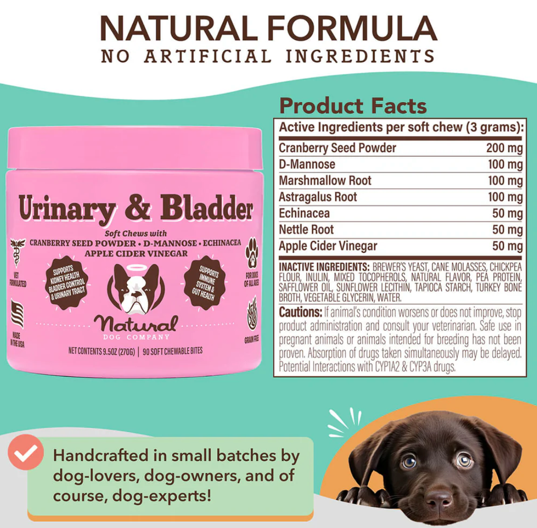 Urinary & Bladder Supplement for Dogs (90 chews)