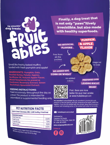 Fruitables - Pumpkin & Apple Dog Treat