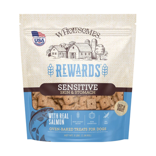 Wholesomes Gourmet Rewards Sensitive Skin & Stomach Salmon s 3 lbs