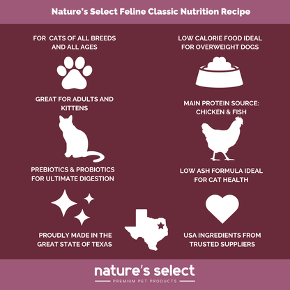 Nature's Select Feline Classic Nutrition Recipe - Dry Cat Food for All Ages