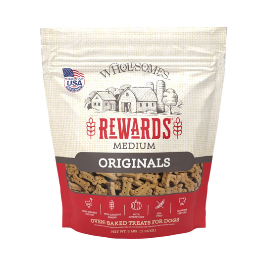 Wholesomes Rewards Medium Originals - Chicken Dog Biscuits 3 lbs