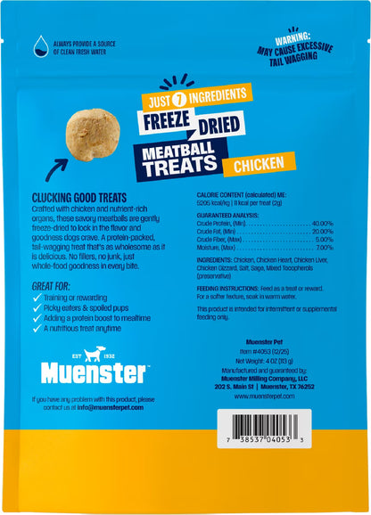 Freeze Dried Chicken Meatballs