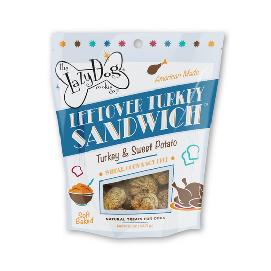 Leftover Turkey Sandwich - Turkey & Sweet Potato Dog Treats